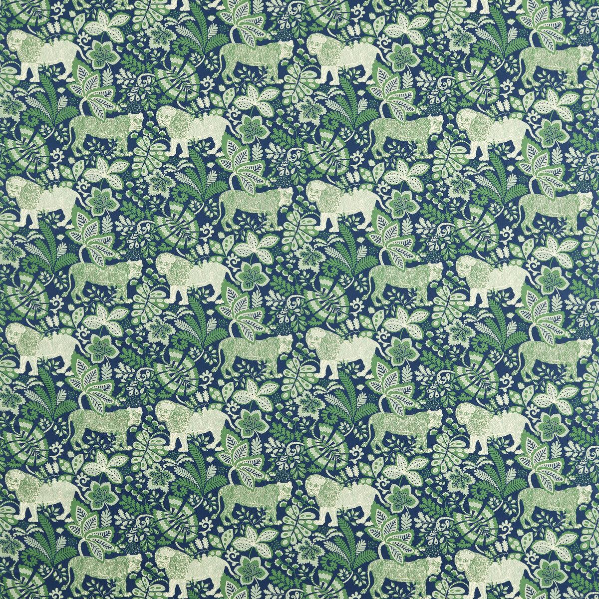 SCION - RUMBLE IN THE JUNGLE- MIDNIGHT/MINT - Fabric by the Yard - MIDNIGHT/MINT