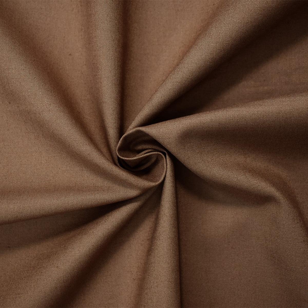Medium Brown Cotton Solid Quality Quilting Woven 10 YD Bolt Fabric