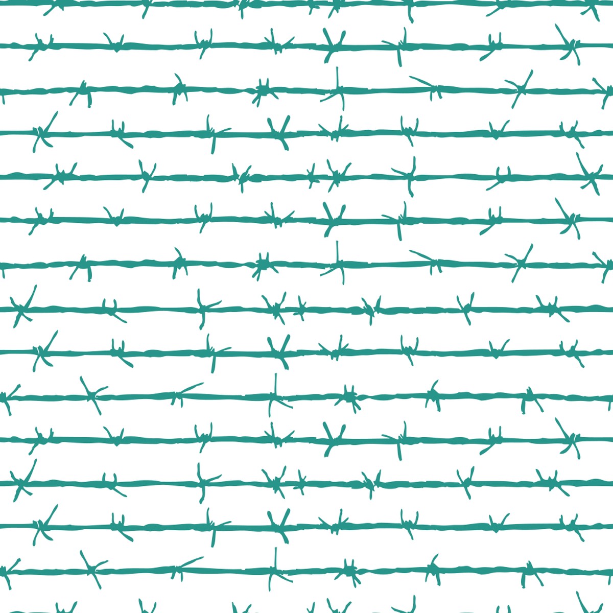 Barbed Wire Fabric - Atoll