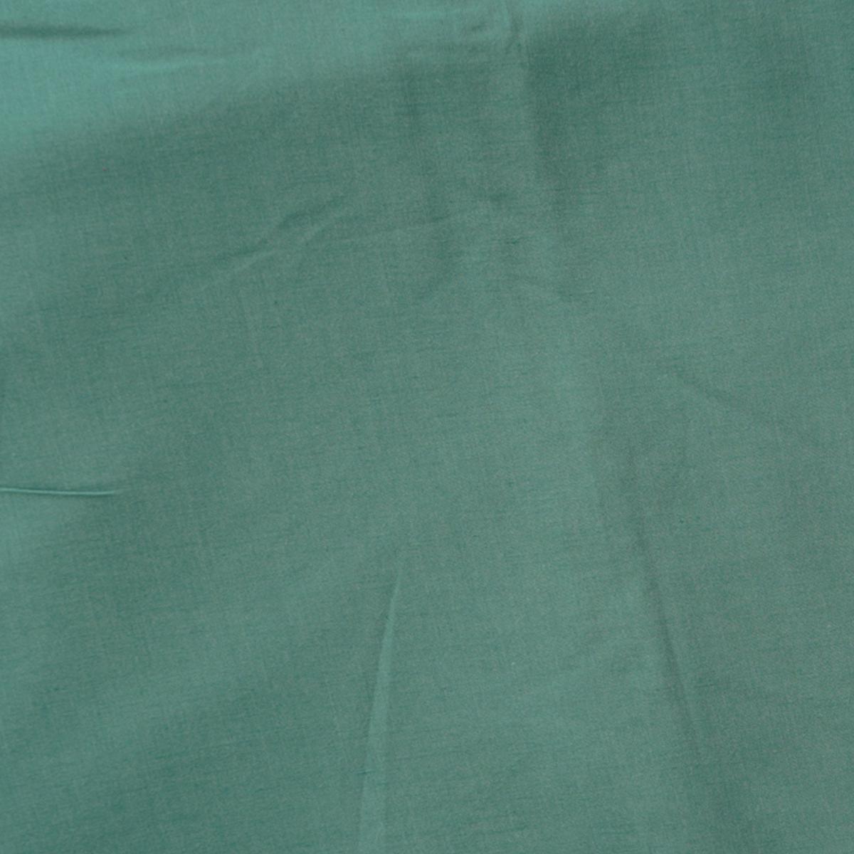 Pure Cotton Banana Fiber Sea Green Fabric