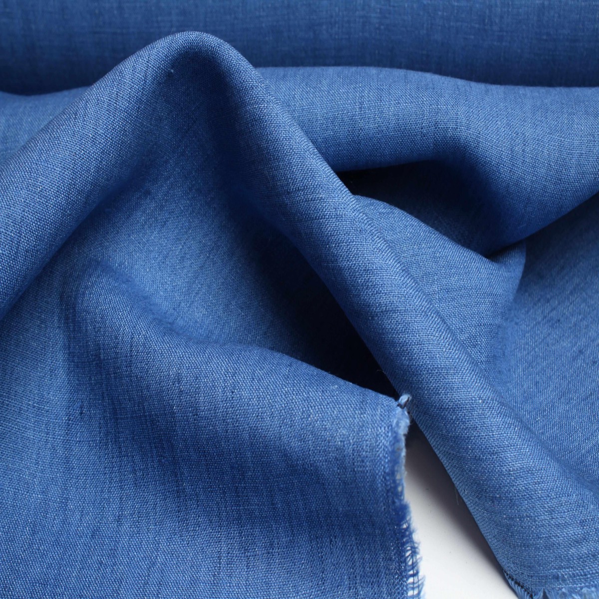 Yarn Dyed Denim, Mid-Weight washed Linen