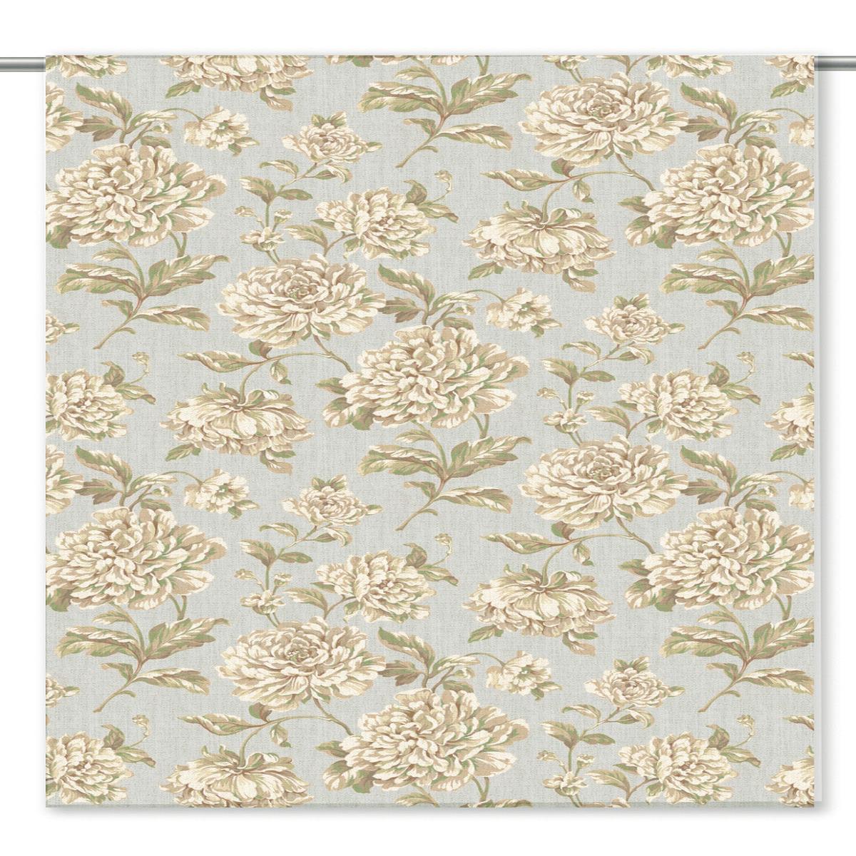 'Frosty Morning' Fabric by the Yard (Misty Gray/ Cream/ Sage Green)