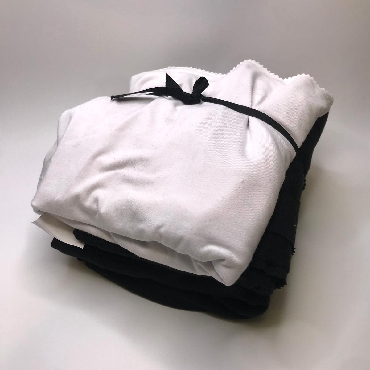 Eco Knit Jersey 4 Pack - Jersey Natural Knit - Black/White