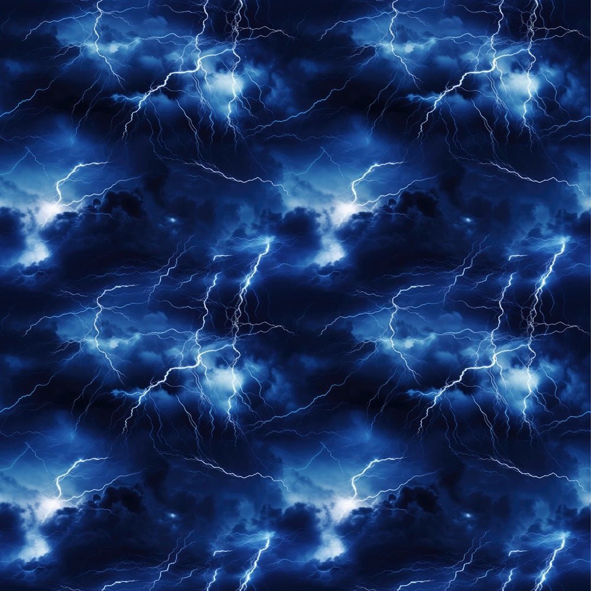 Brilliant Blue Lightning Fabric