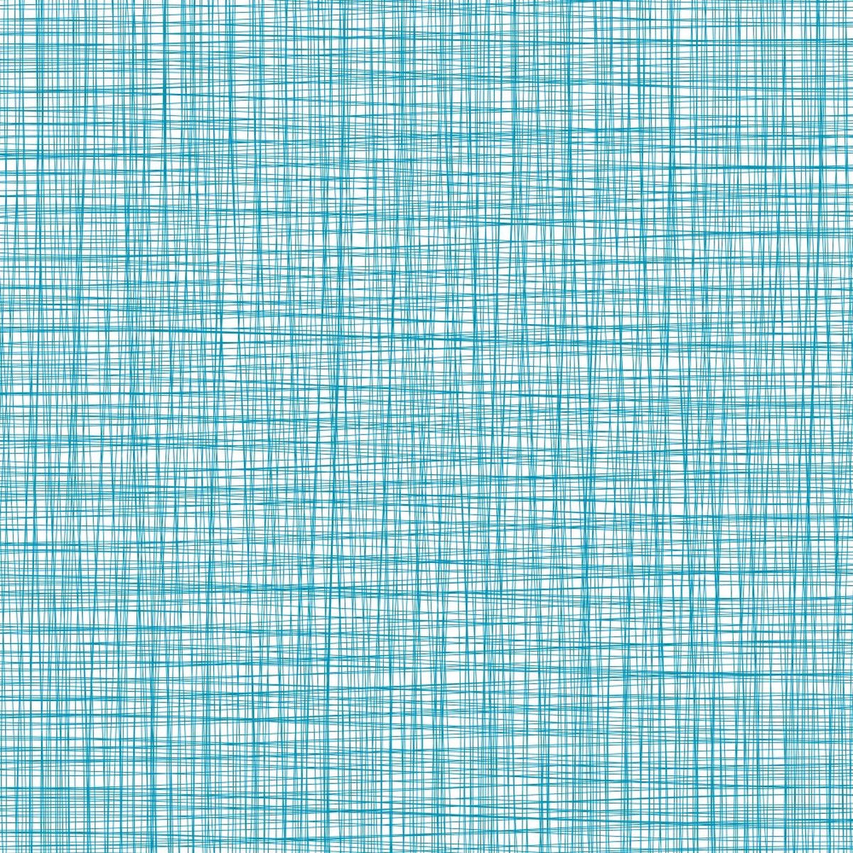 Pencil Hatching Fabric - Cerulean Blue