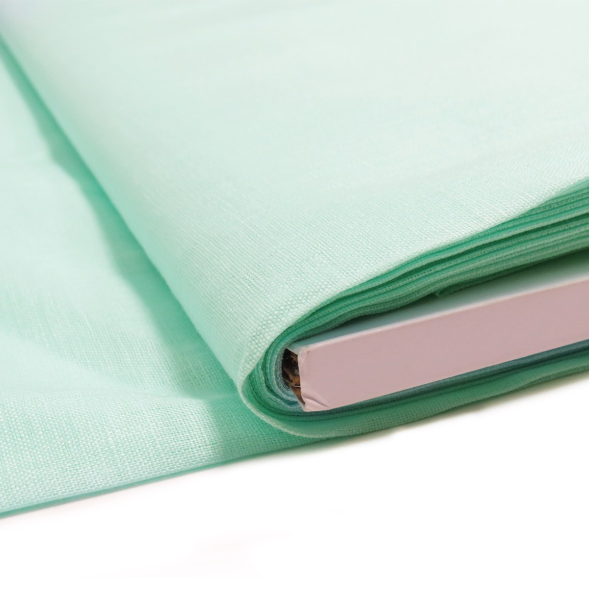 Gauze / Handkerchief 37", 100% Linen - Mint Green
