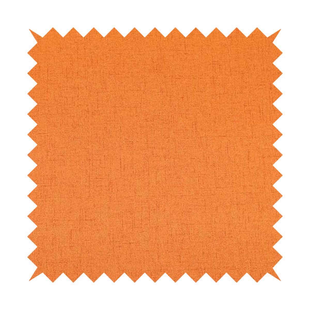 Ibiza Soft Chenille Furnishing Upholstery Fabric In Orange Colour