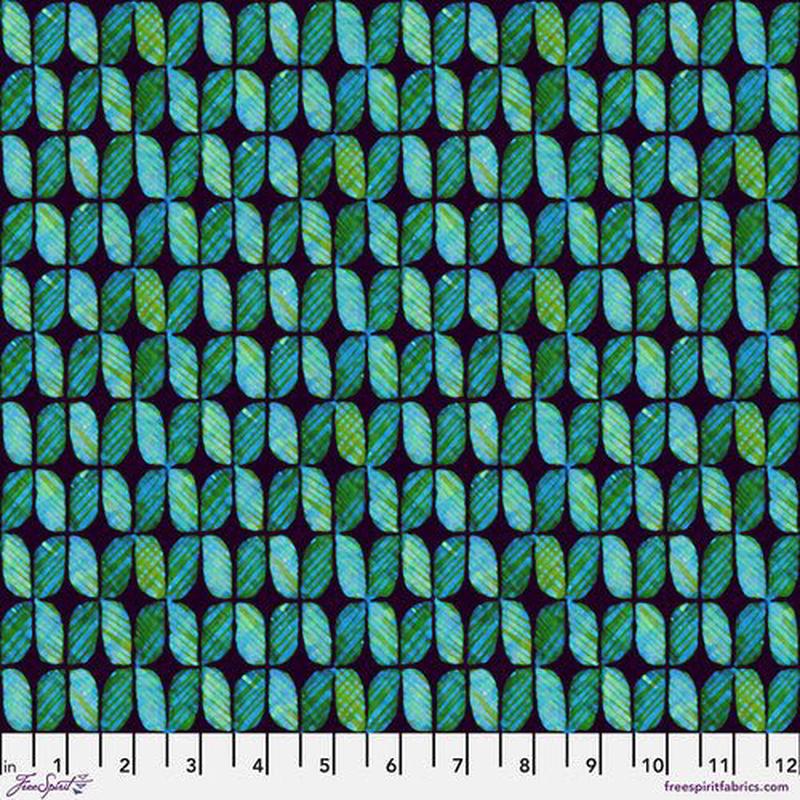 Leaded Glass - Palm // Mosaic for Free Spirit (1/4 yard)