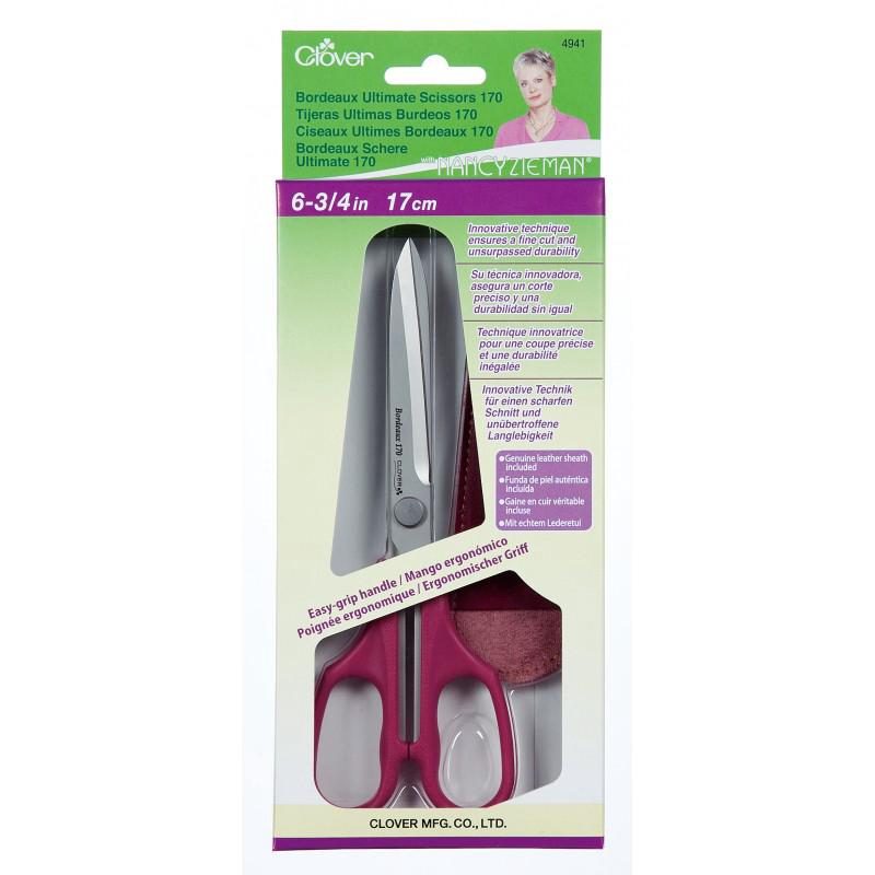 Clover 6 3/4" Red Bordeaux Ultimate Scissors 170 CL4941