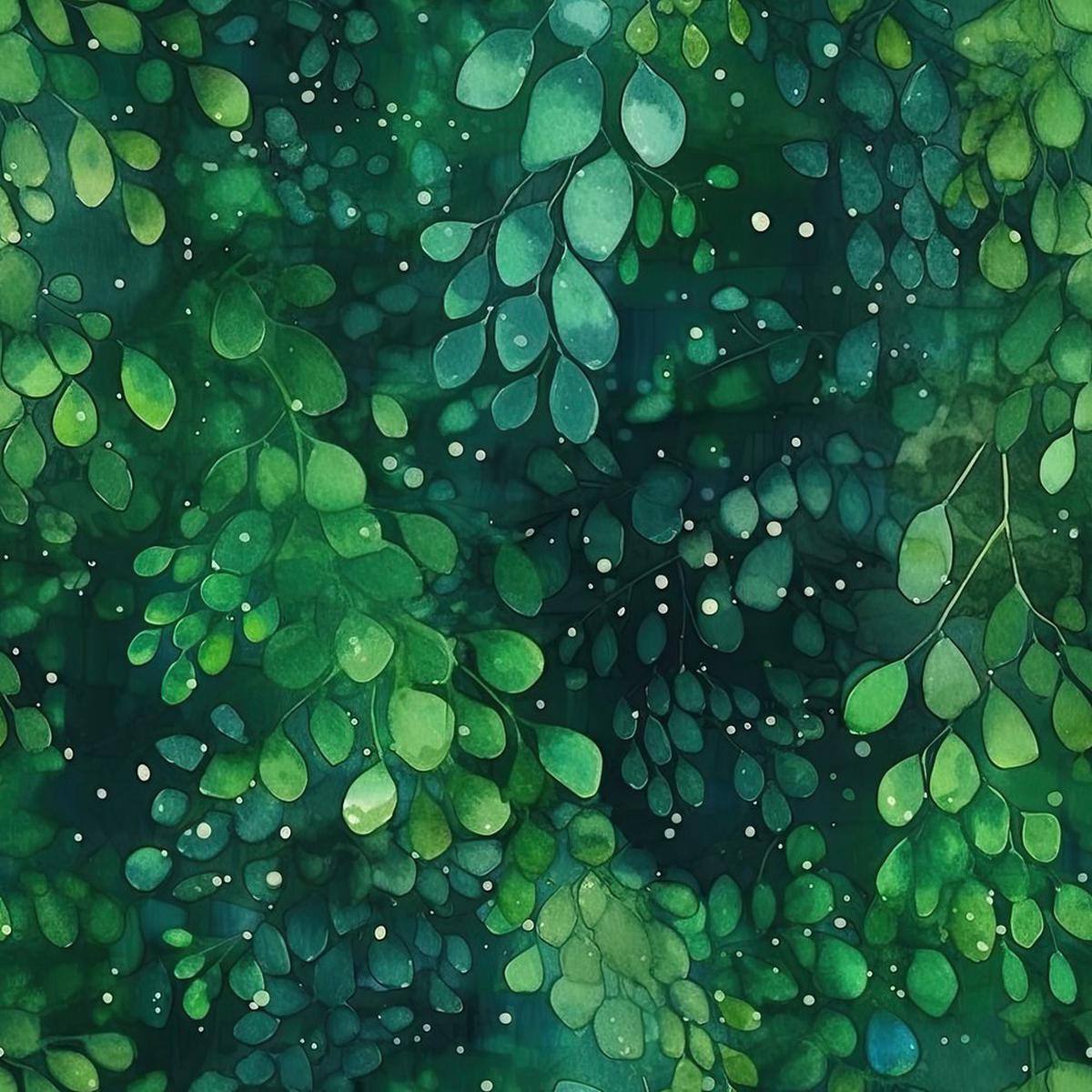Emerald Forest Pattern #10 Fabric