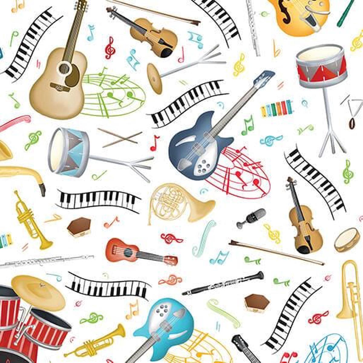 Making Music - Musical Instruments White