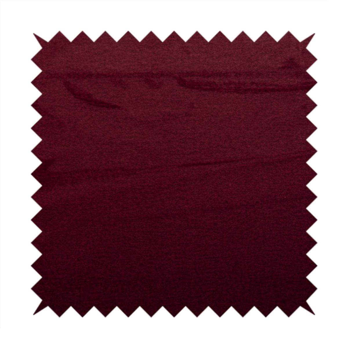 Wazah Plain Velvet Water Repellent Treated Material Red Colour Upholstery Fabric CTR-1693
