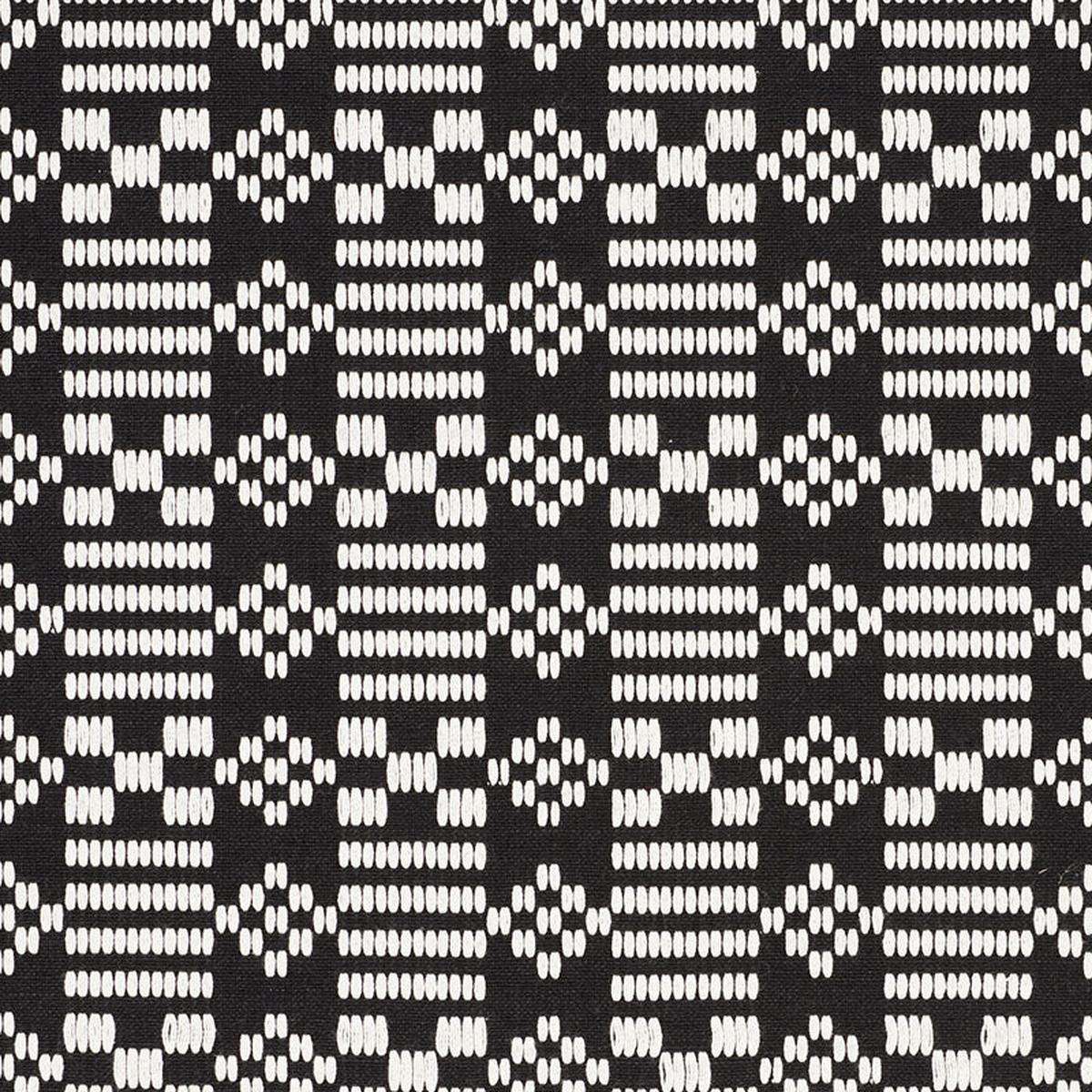 Wilson Embroidery Black Fabric