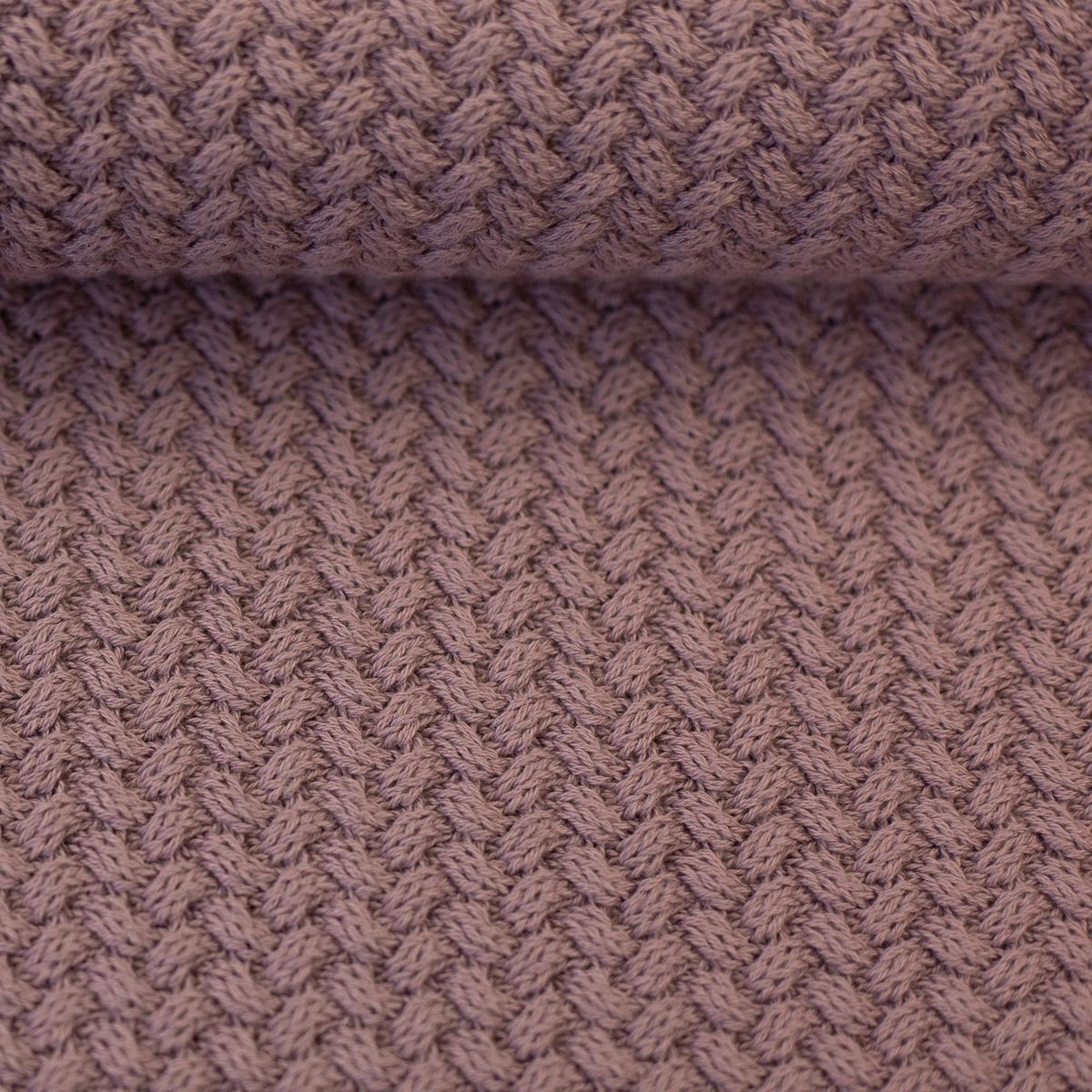 100% cotton knit - rose tone 525 g/m