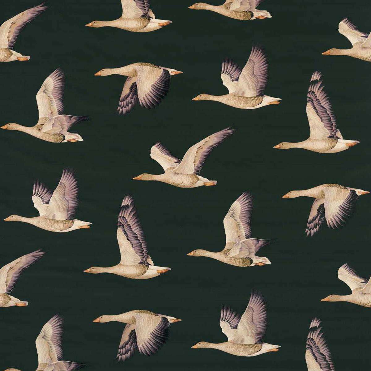 Elysian Geese Velvet - Forest/Fig | Order A Sample