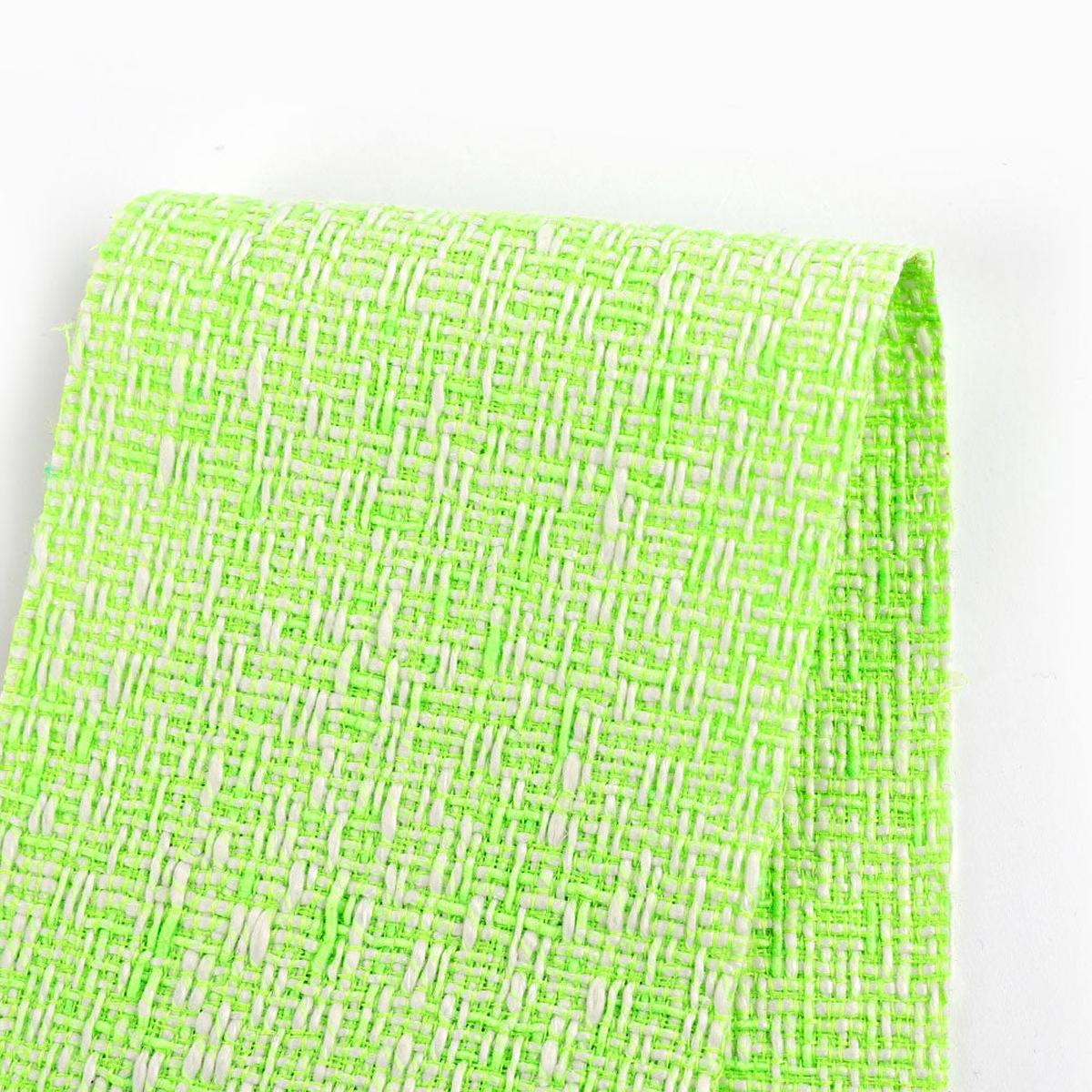 Slubby Poly Tweed - Apple Ice