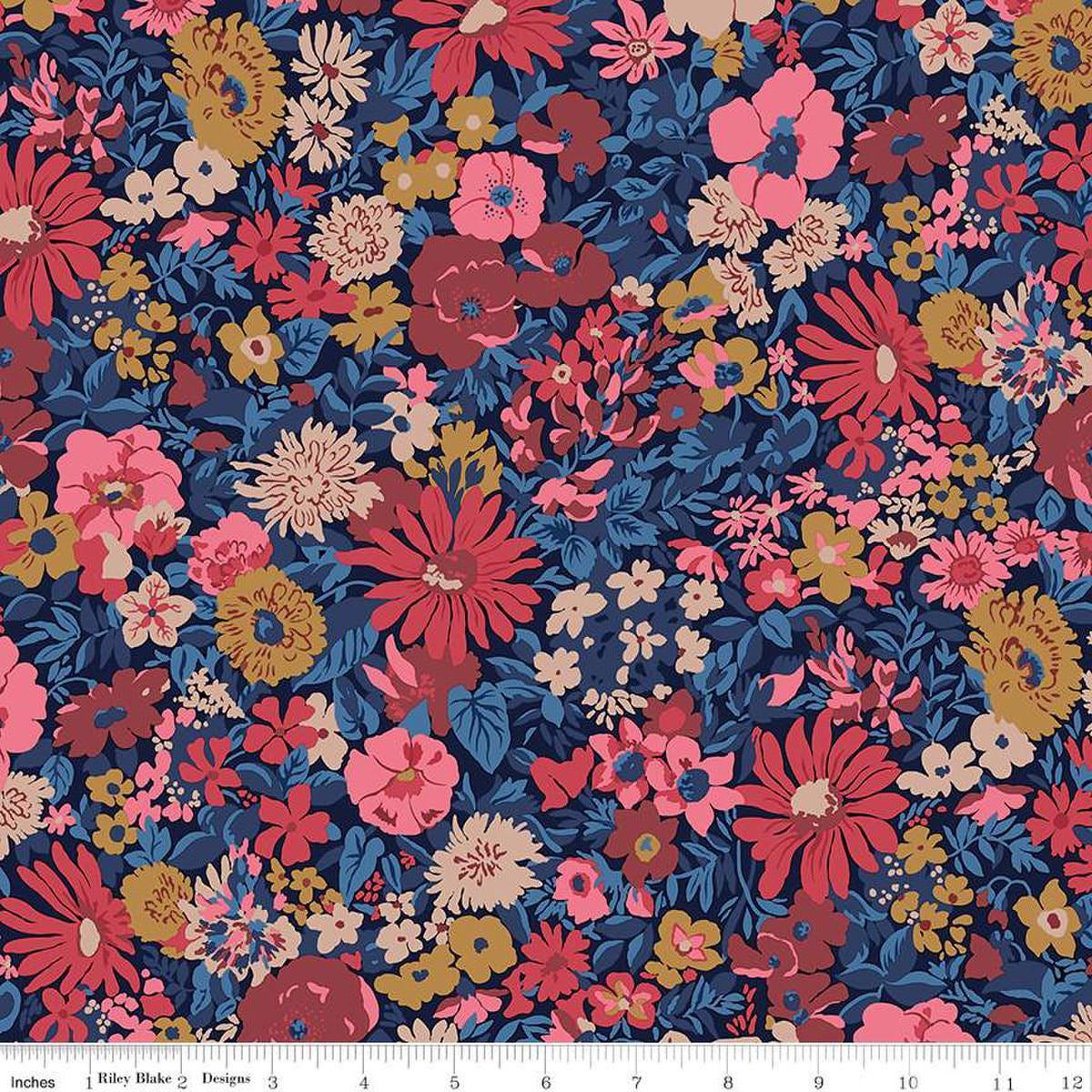 3-Yard cut - SALE Liberty Wide-Width Collection 3 Malvern Field B WIDEBACK 0166W68204B - Riley Blake - 108" - Quilting Cotton