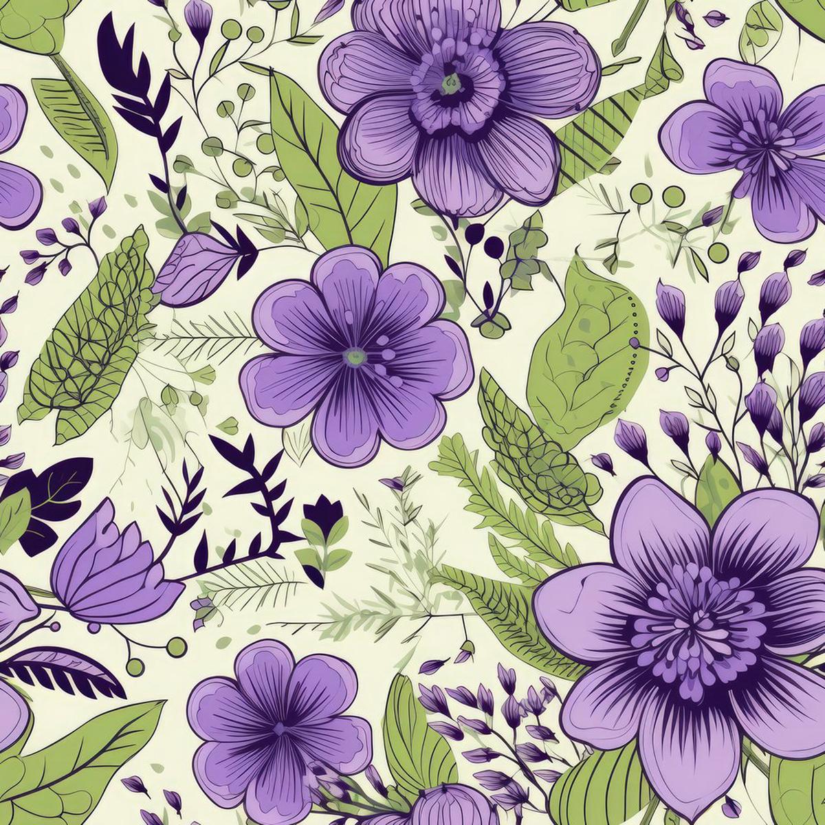Seeing Purple Pattern 1 Fabric