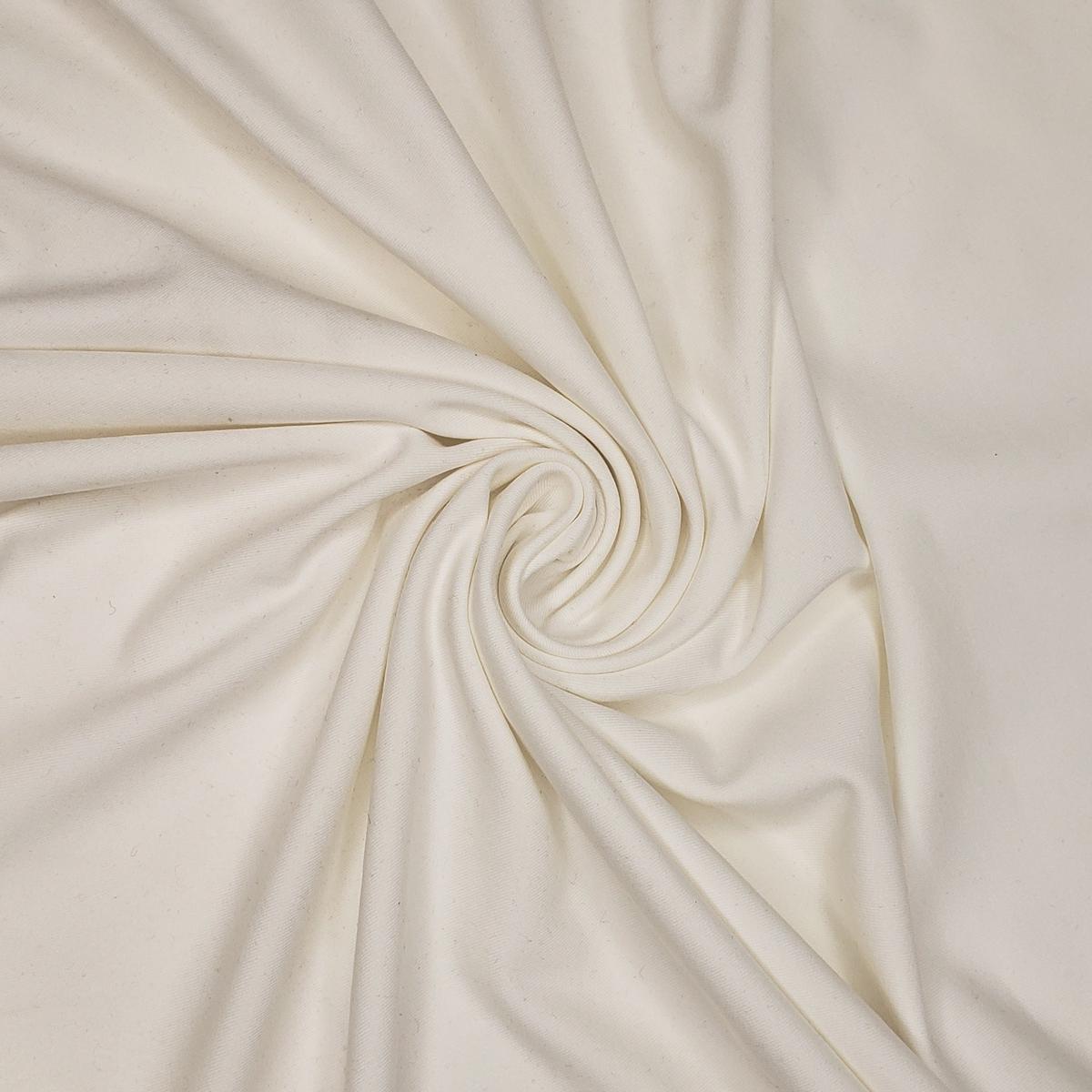 Unpainted Egg - Polyester Blend Knit - White - 1/2 Meter