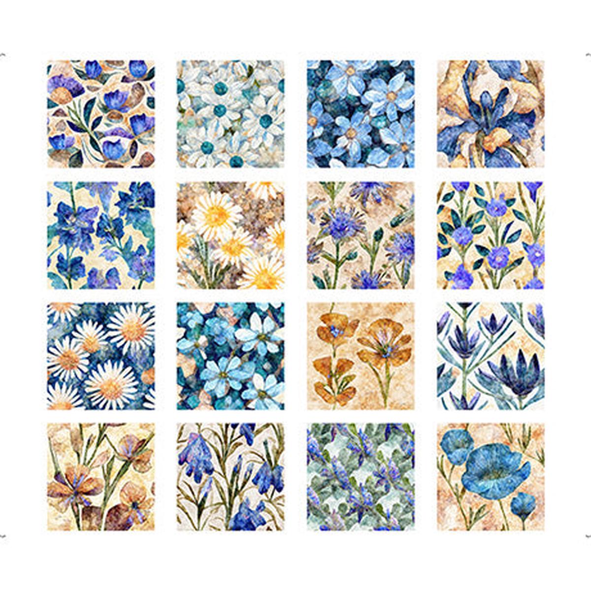Dancing Blossoms - Floral Picture Patches - White