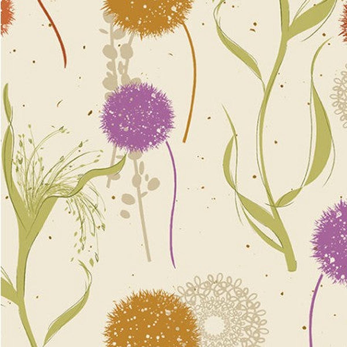 Benartex - Wishing Field - Orange/Multi - Wishflower