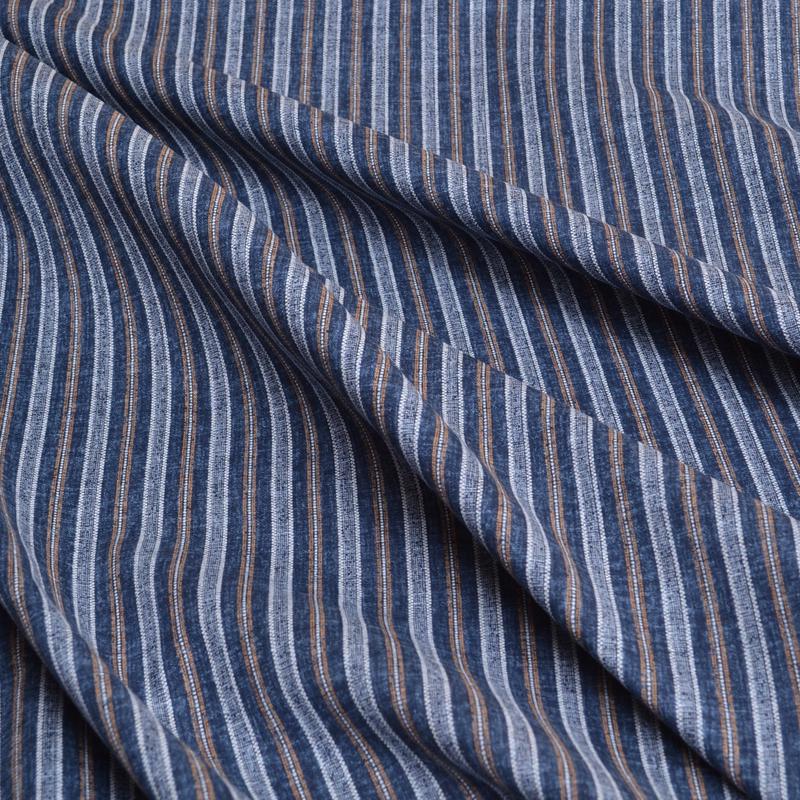 Japanese Sewing Fabric, Morikiku Cotton "Blue Stripes"