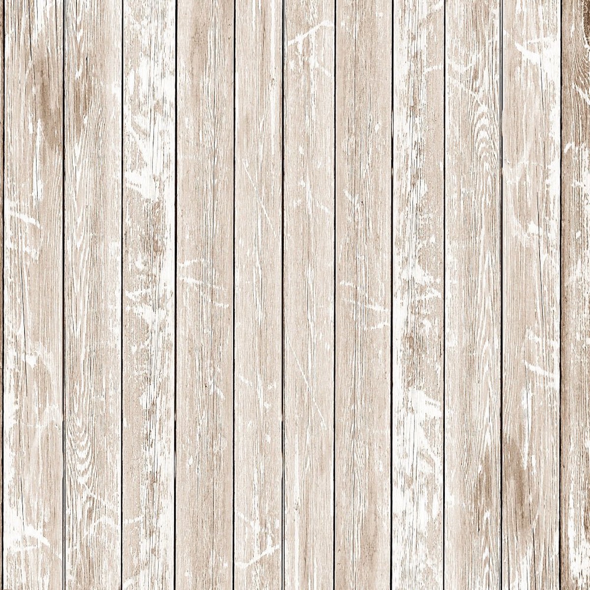 Rustic Wood Planks Fabric - Tan