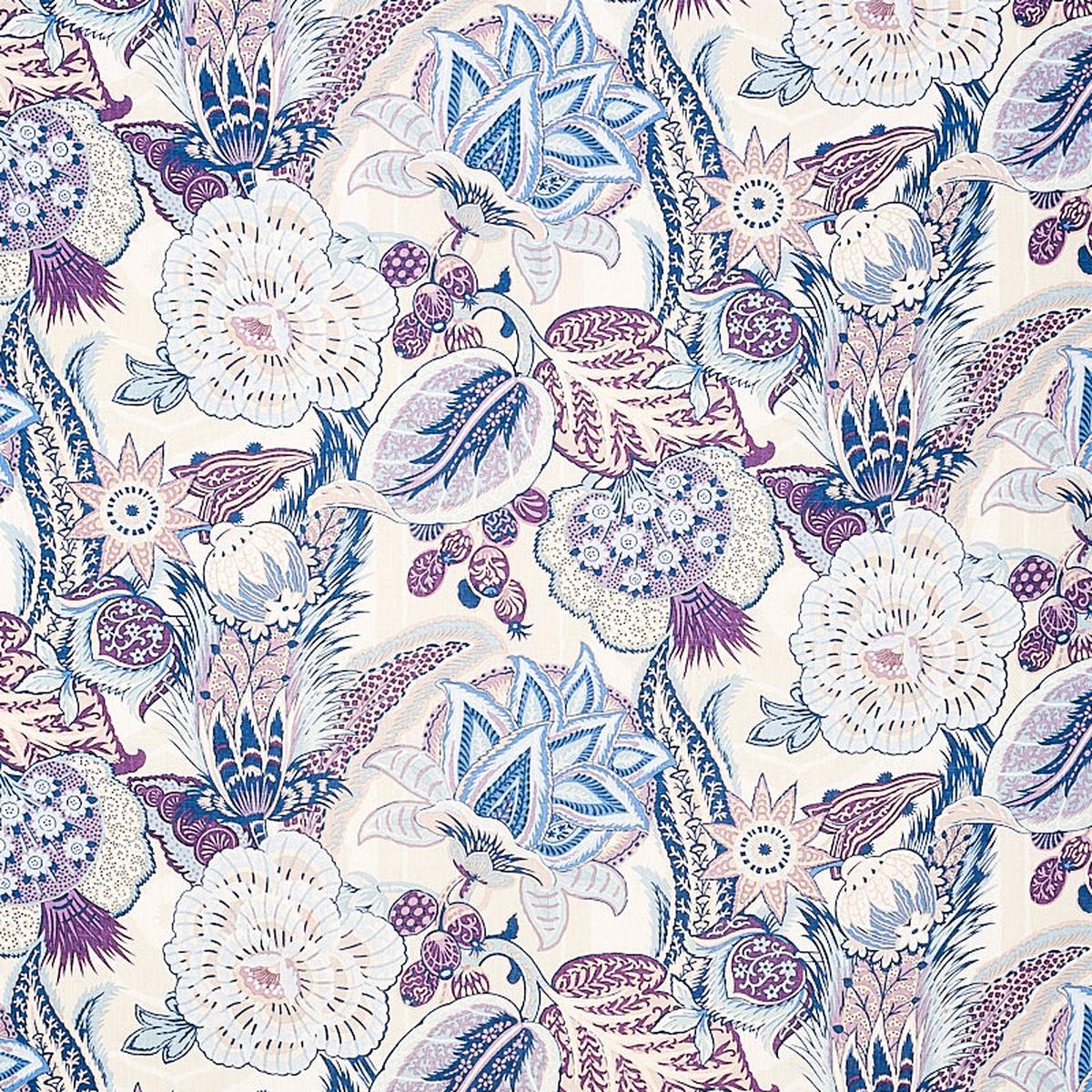 Schumacher Zanzibar Linen Fabric by the yard: Hyacinth