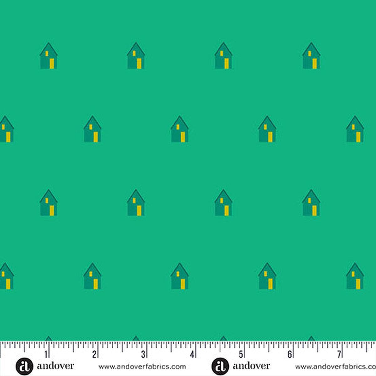 Sun Print 2026 Quilt Fabric by Alison Glass - Cabin in Alpine Green - A-10047-G