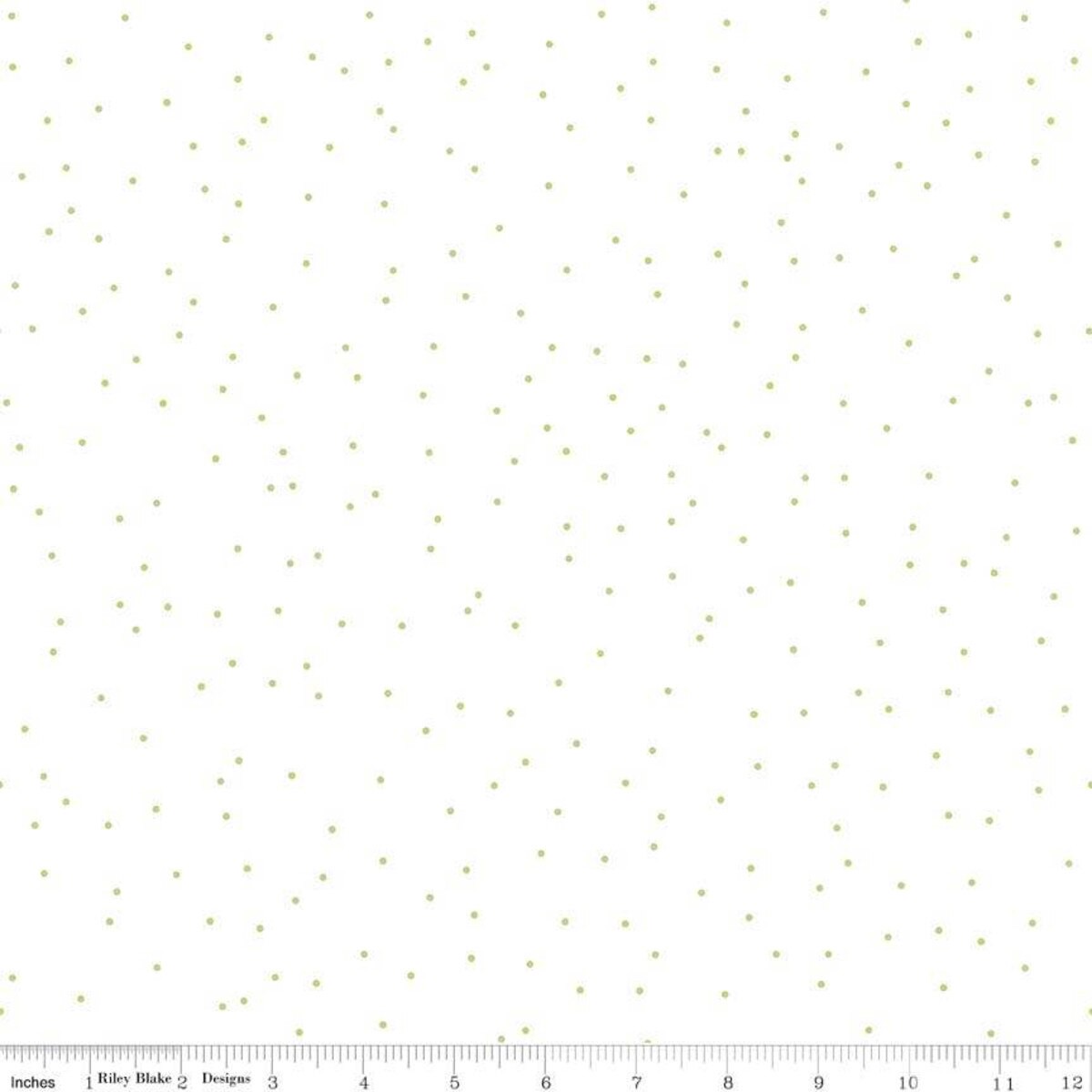 Fabric Riley Blake Basics Green Pin Dots by the Quarter Yard C705-GREEN
