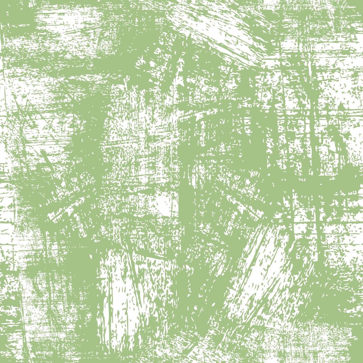 Grunge Fabric - White on Pistachio Green