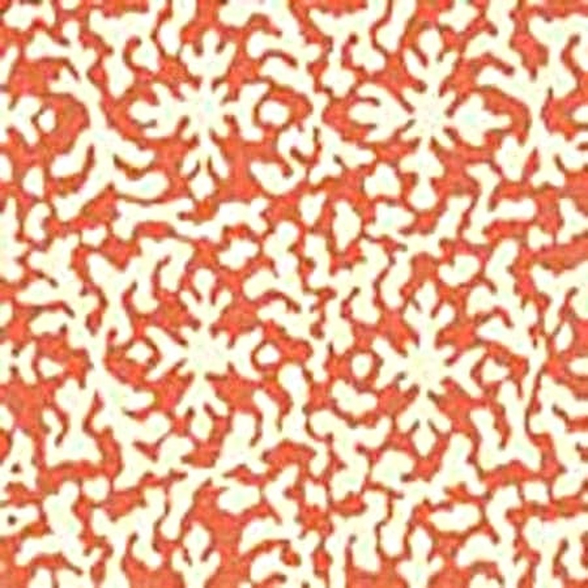 AC120T-17 LAUREL REVERSE New Shrimp on Tint Quadrille Fabric