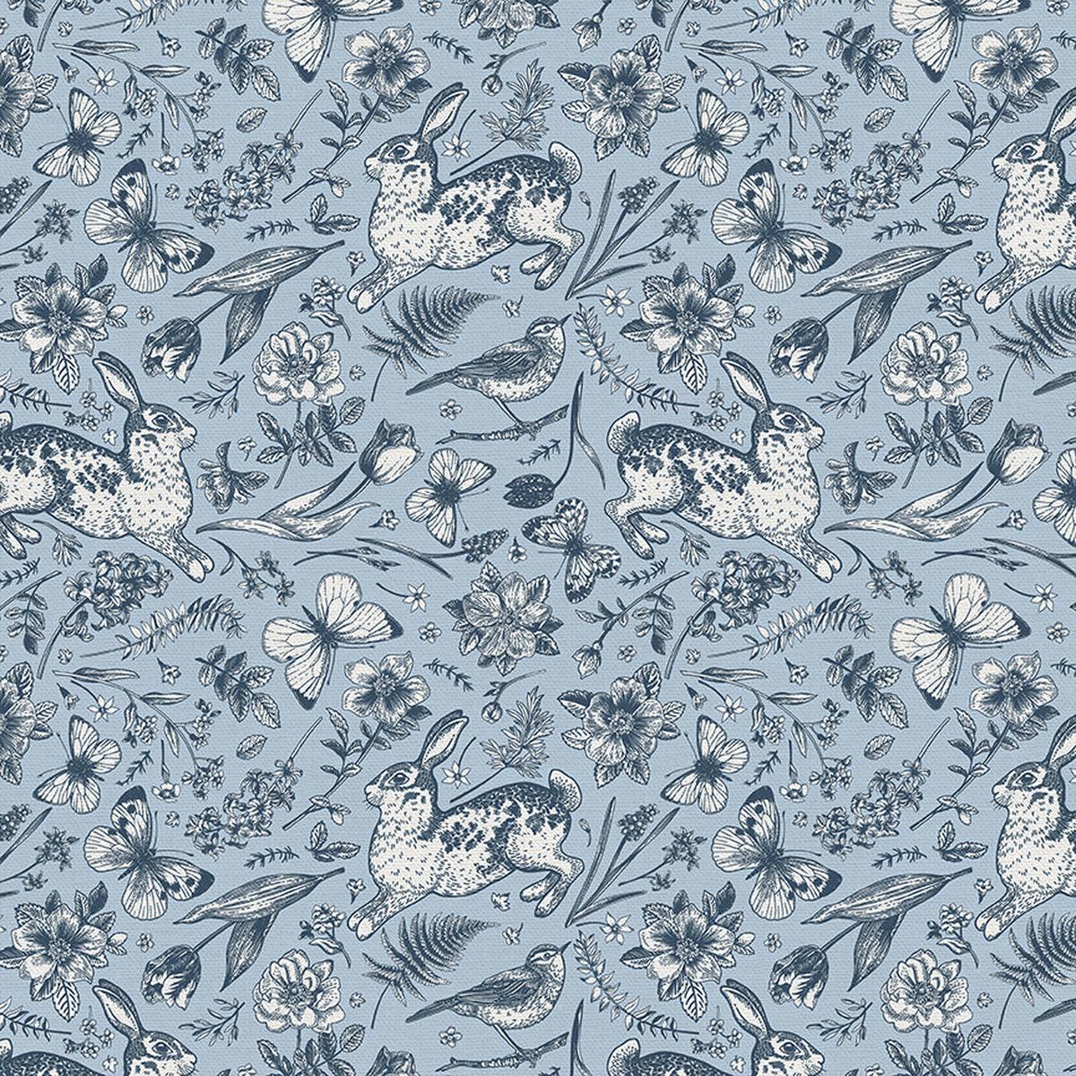 Garden Toss - Blue - Rayon