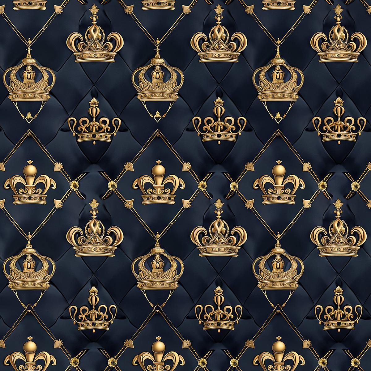 Henrys Crowns Pattern 7 Quilting Cotton Fabric