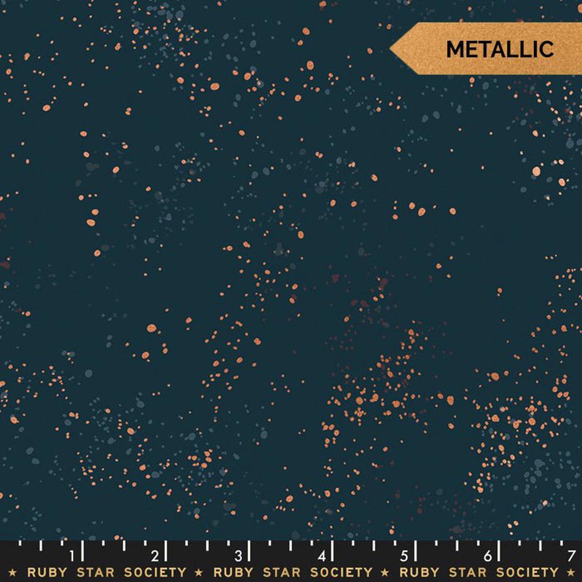 Metallic Teal Navy by Rashida Coleman Hale of Ruby Star Society for Moda (14 yard)