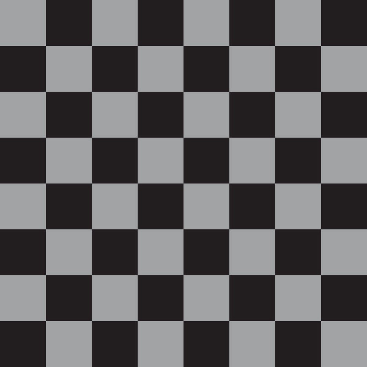 Checkered Basics Fabric - Dusty Gray on Black