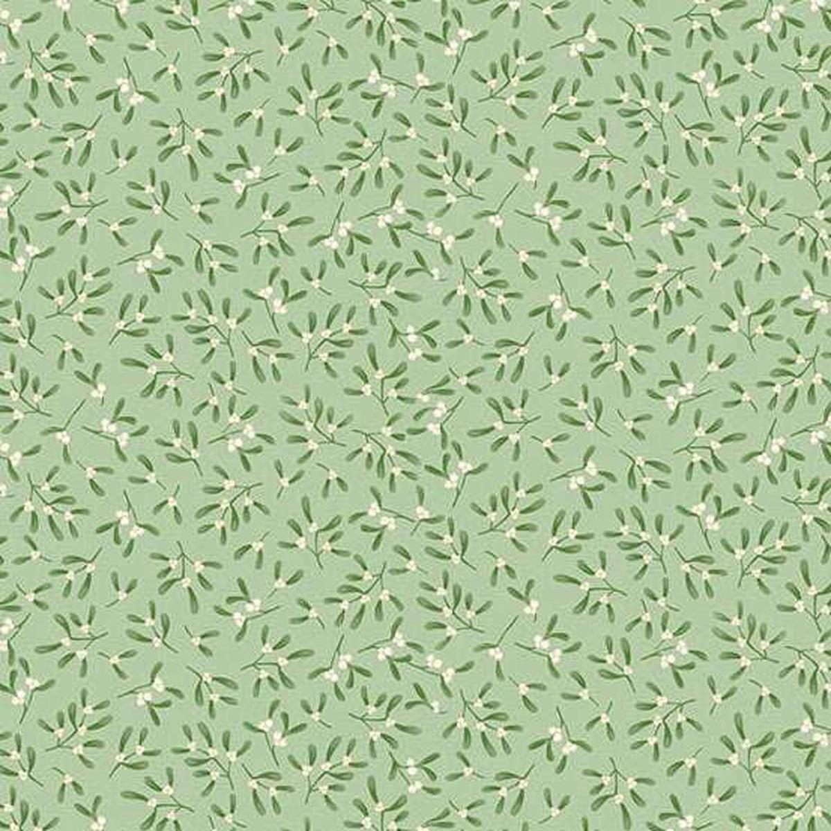 Makower Country Christmas - Mistletoe Green