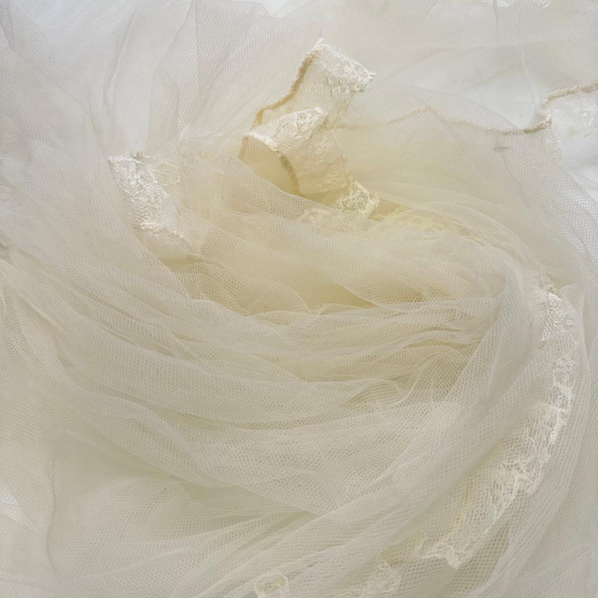 Cinderella - Tulle Polyester Blend Knit - Dark Cream - 1M Bundle