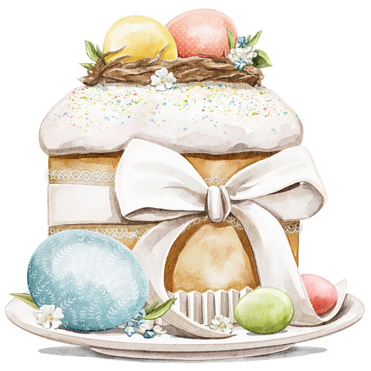 Little Critters Easter Cake Fabric Panel