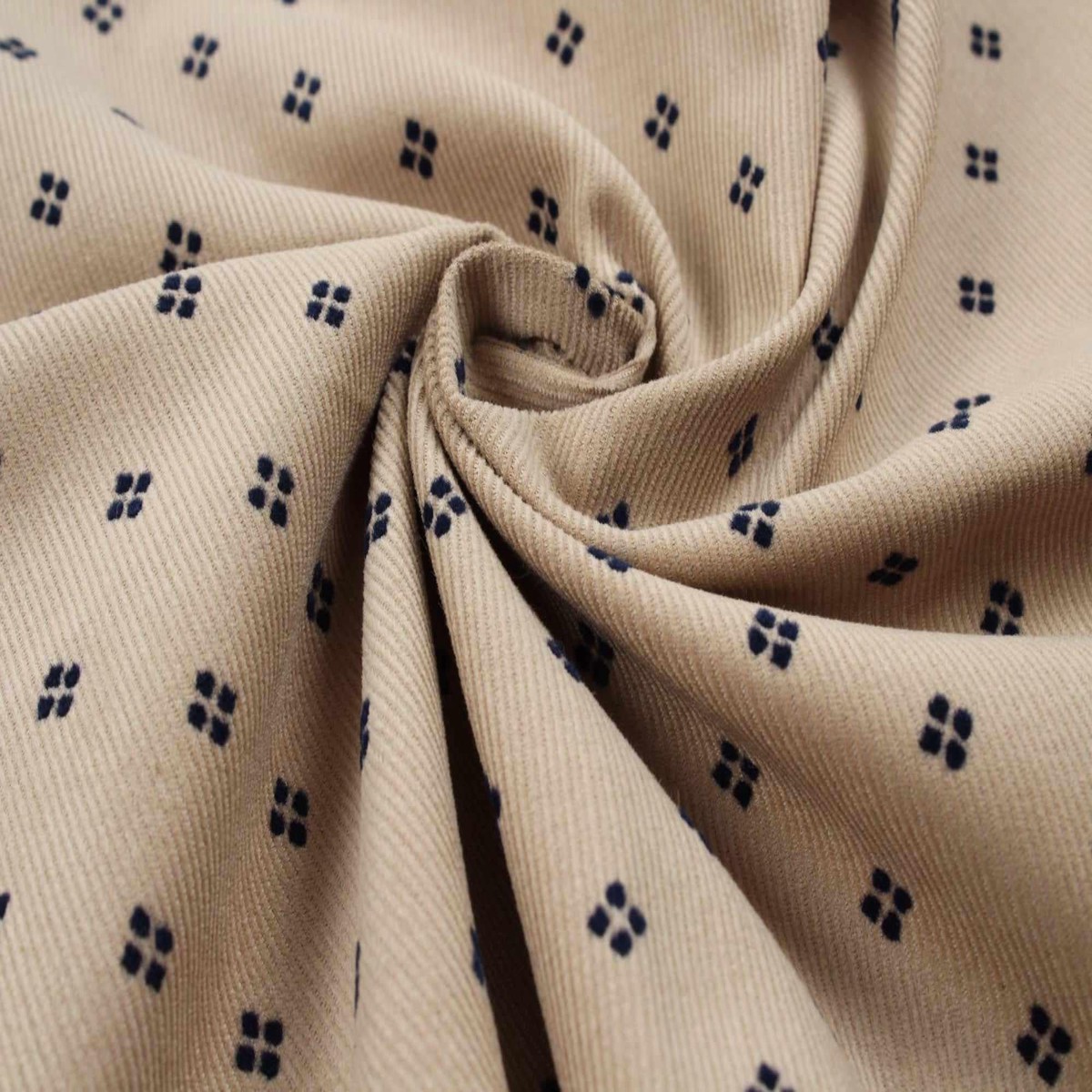 swatch-Organic Cotton Baby Corduroy - Flock Print
