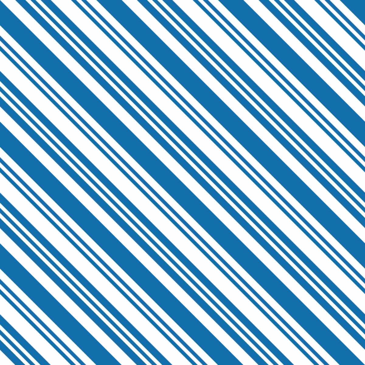 Diagonal Multi Stripe Fabric - Blue