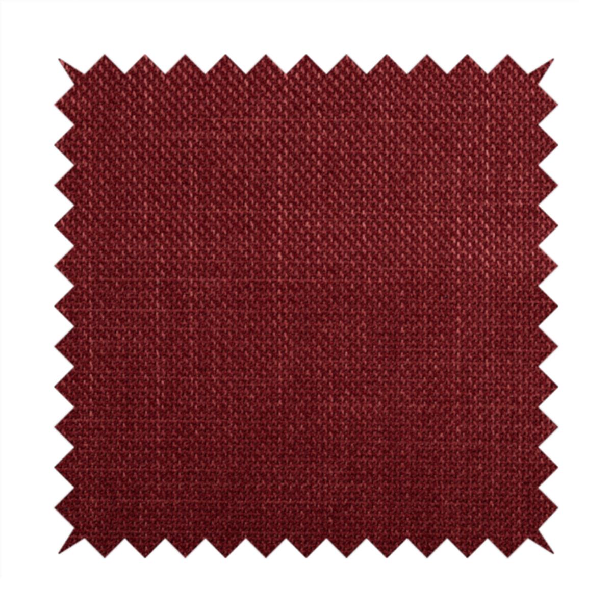 Narvik Weave Textured Water Repellent Treated Material Red Colour Upholstery Fabric CTR-2110