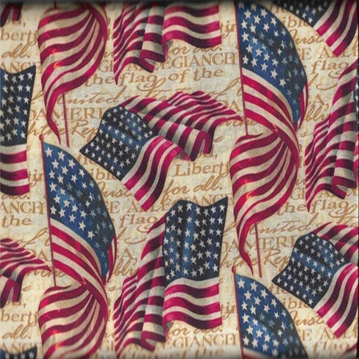100% cotton Patriotic fabric "Pledge Allegiance" by Springs Creative
