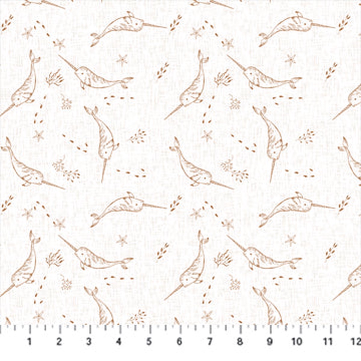 Calm Waters by Bernadett Urbanivics - Narwhals in Cream