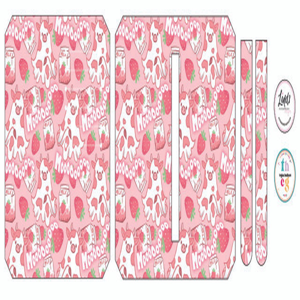Cut and Sew - Purse Pal HR020 Strawberryboo cow