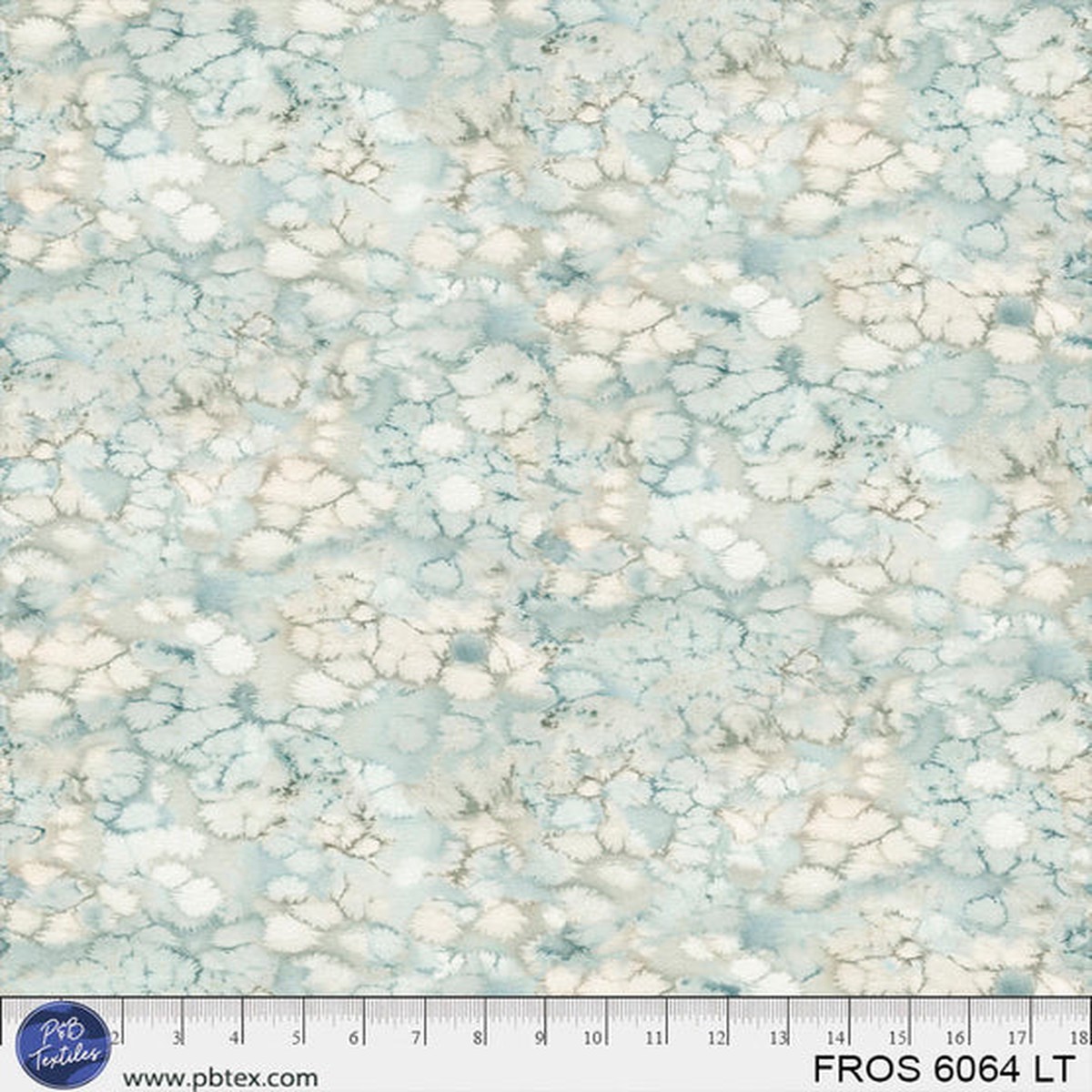 Light Teal / Aqua Frost FROS-6064-LT Cotton 44/45 Fabric Per Yard