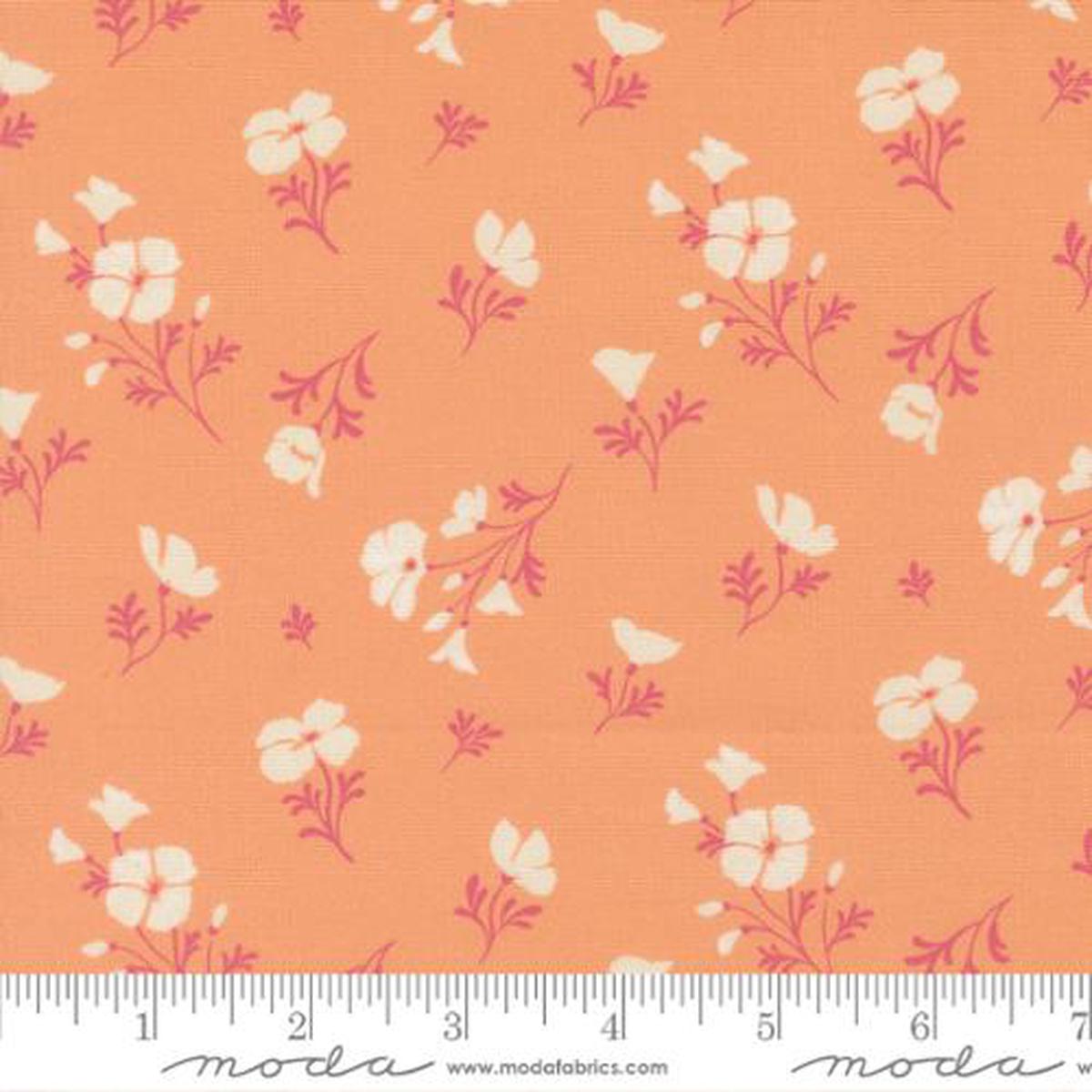 Cannon Beach Peach Astoria Florals 44"/45" Fabric Per Yard
