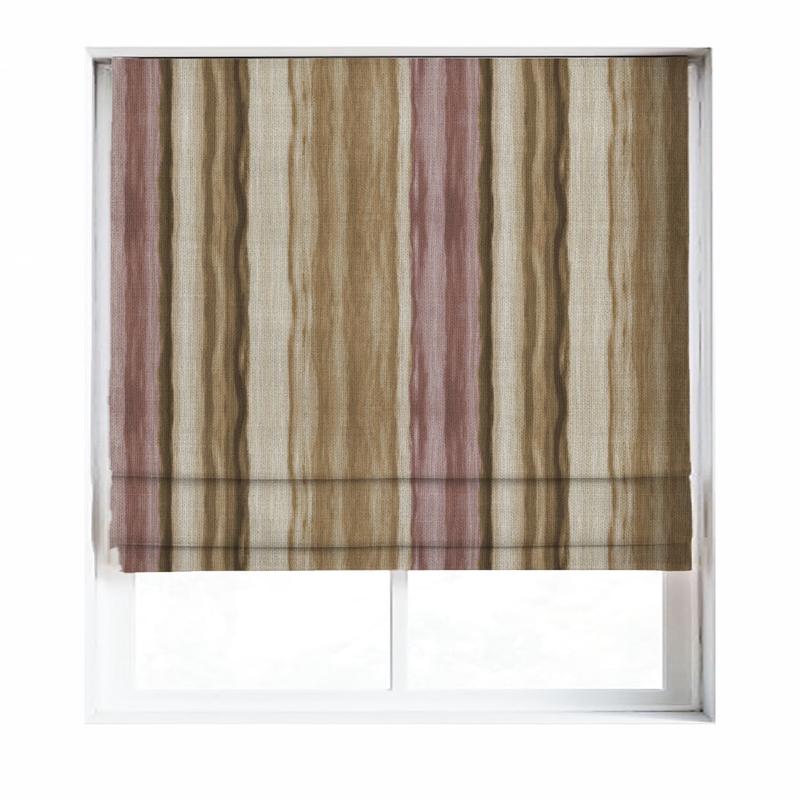 'Ravinia' Fabric by the Metre (Pink/ Brown)