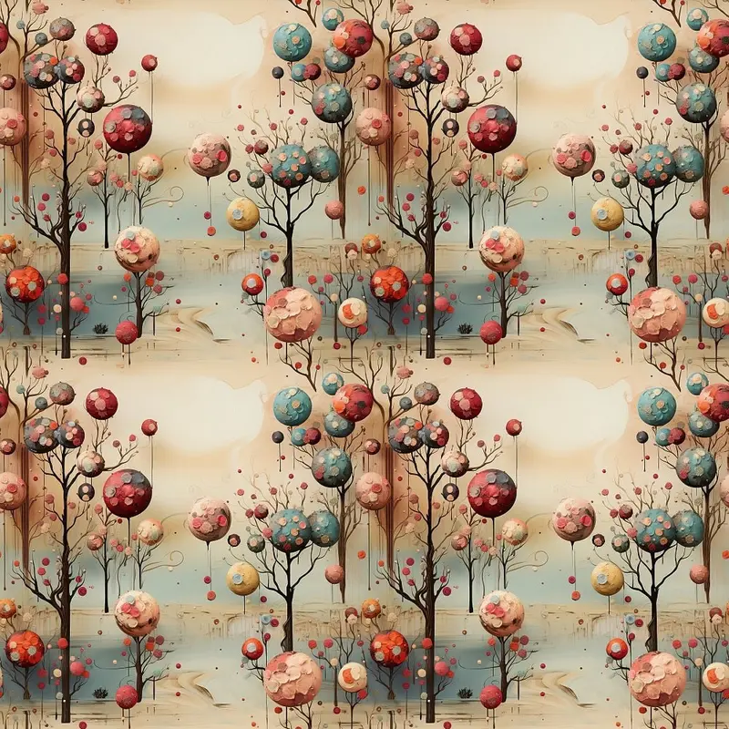 Dreamland Forest Pattern #5 Fabric