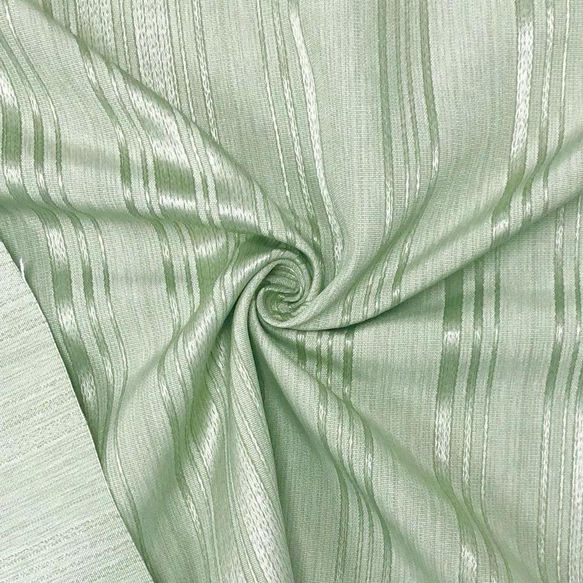 Pale Green Wide Stripes Furnishing Fabric